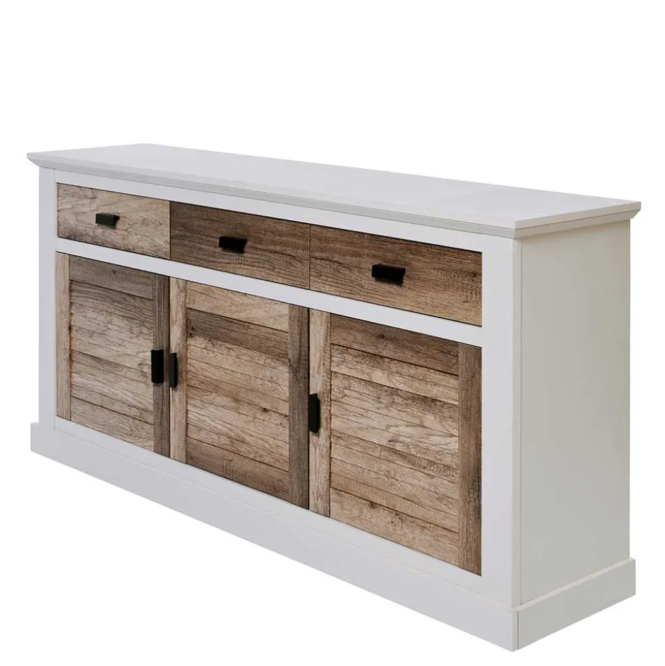 Modern Country Sideboard in Weiß - Gunjo
