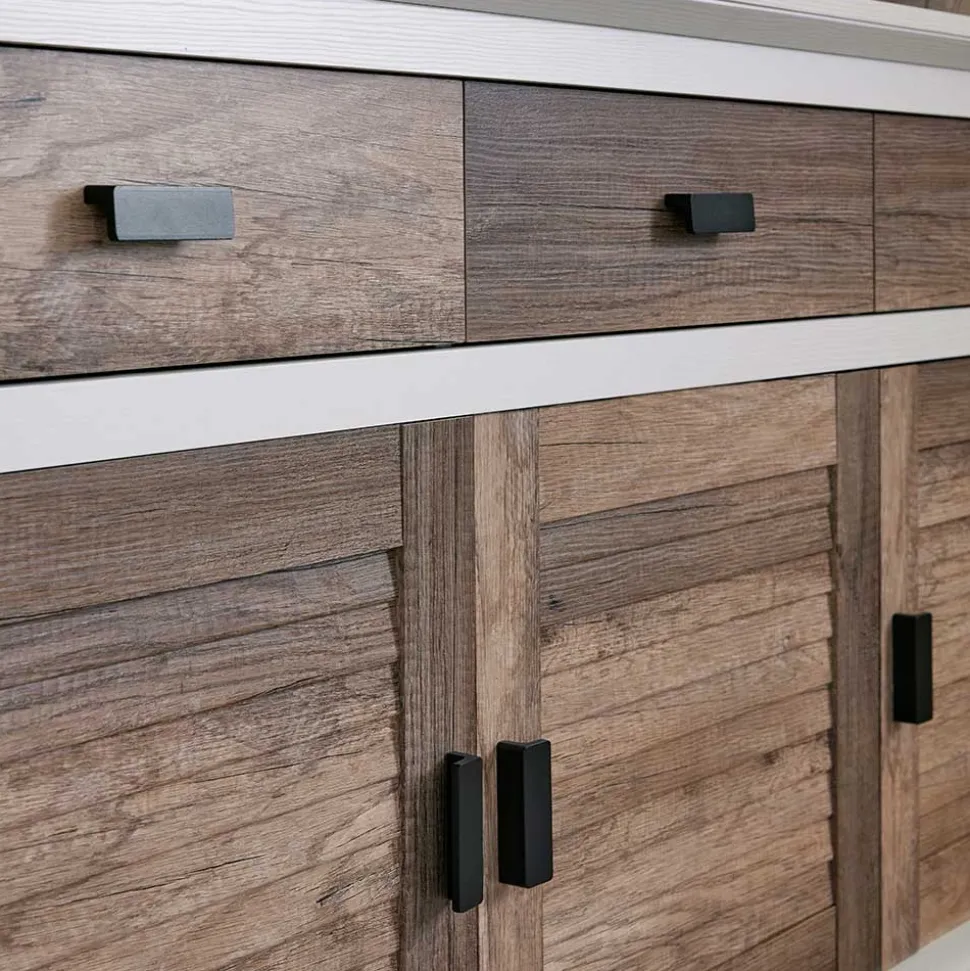 Modern Country Sideboard in Weiß - Gunjo