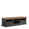 Modern Country TV Board in Grau & Kiefer - Eromsia