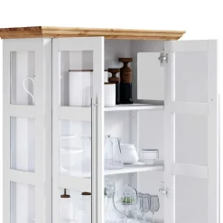 Modern Country Vitrinenschrank zweifarbig - Eyzaco