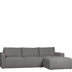 Moderne Couchecke in Grau Stoffbezug - Janilea