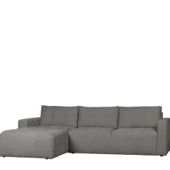 Moderne Couchecke in Grau Stoffbezug - Janilea