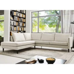 Moderne Eckcouch in Creme - Bentema