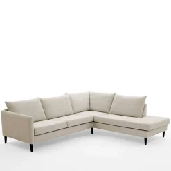 Moderne Eckcouch in Creme - Bentema