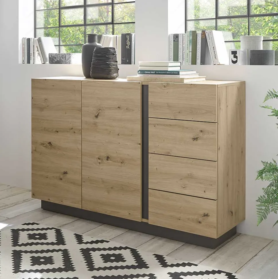 Moderne Kombi-Kommode 138 cm breit - Lairian