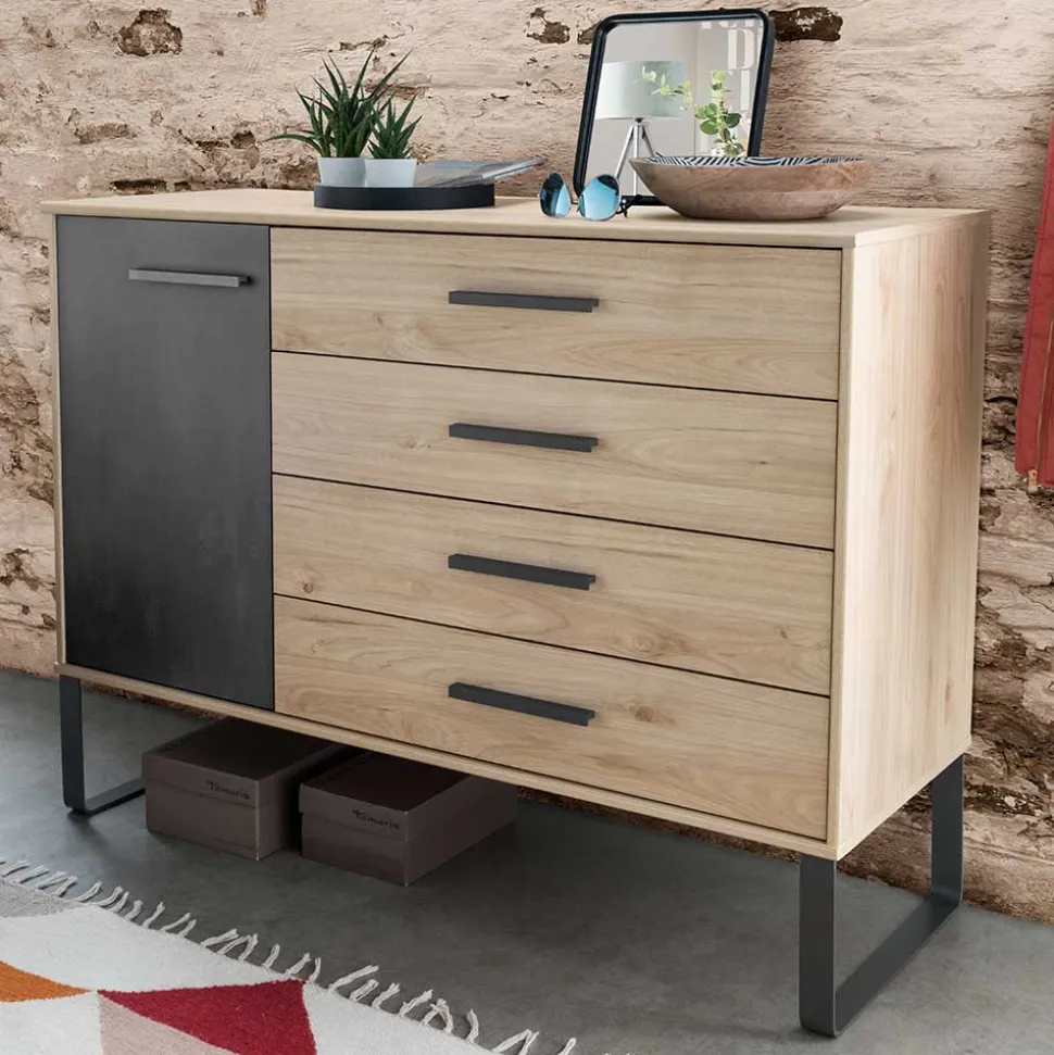 Moderne Loft Kombikommode mit Bügelgestell - Licruva