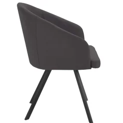 Moderne Tischsessel halbrund in Grau - Cianova (2er Set)