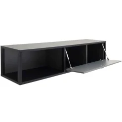 Moderne TV Anbauwand in Grau - Ridona (zweiteilig)