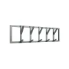Moderne Wandgarderobe mit fünf Kleiderhaken - Claudira