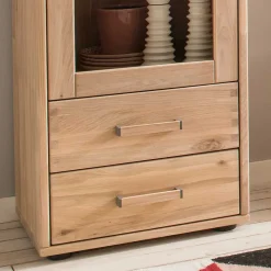 Moderne Wohnwand aus Holz - Dulciana (vierteilig)