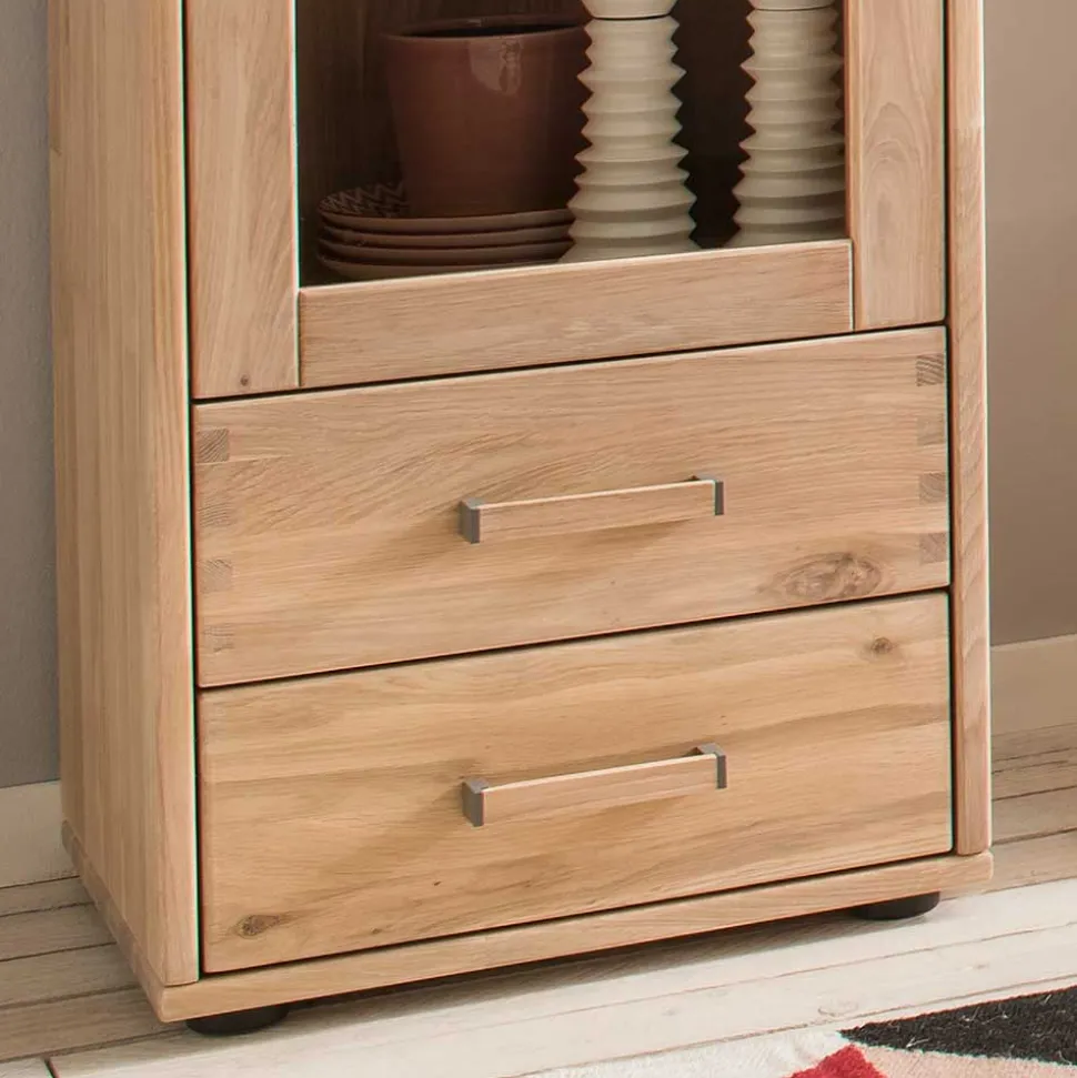 Moderne Wohnwand aus Holz - Dulciana (vierteilig)