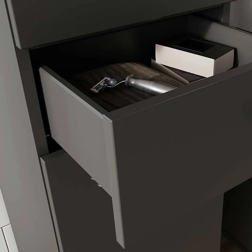 Moderner Badezimmerschrank 125 cm hoch - Lucrino