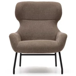 Moderner Chenille Sessel in Hellbraun - Mosso