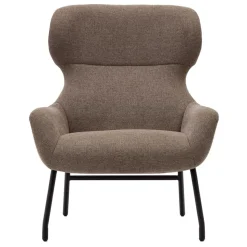 Moderner Chenille Sessel in Hellbraun - Mosso