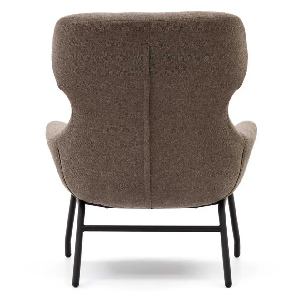 Moderner Chenille Sessel in Hellbraun - Mosso
