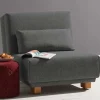 Moderner Schlafsessel in Dunkelgrau & Eiche - Amare