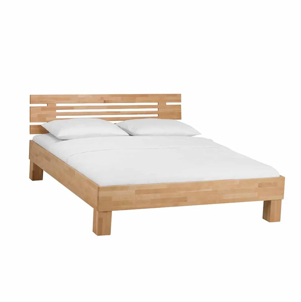 Modernes Buche Holzbett Pinatory mit Kopfteil