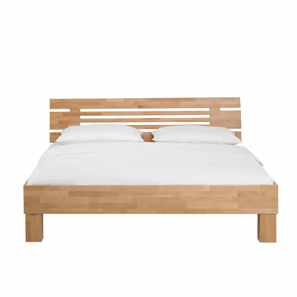Modernes Buche Holzbett Pinatory mit Kopfteil