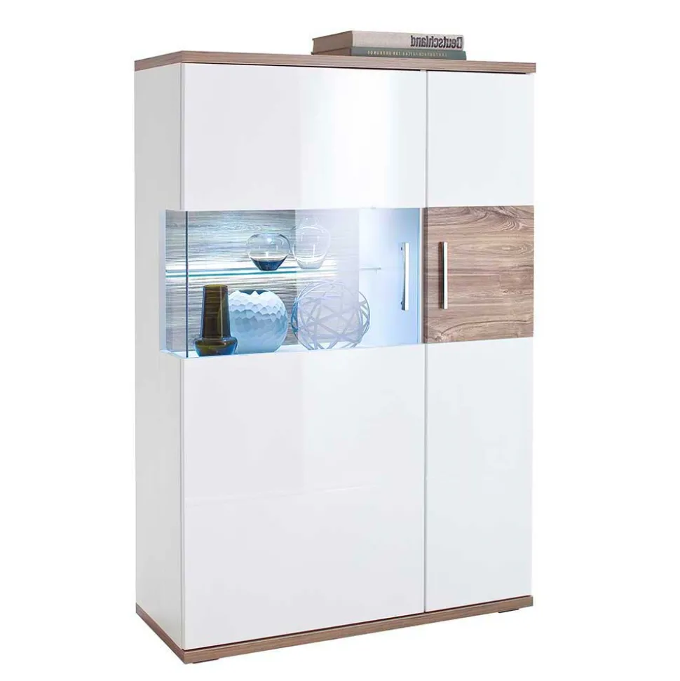 Modernes Highboard in Hochglanz - Icadro