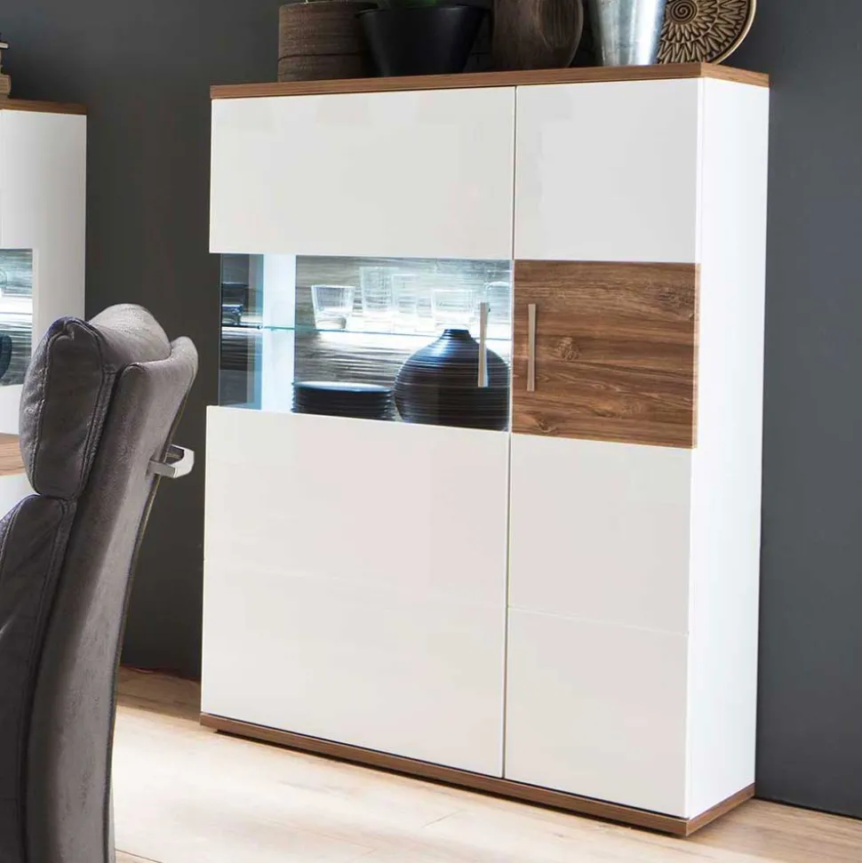Modernes Highboard in Hochglanz - Icadro
