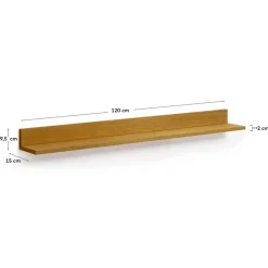 Modernes Hängeboard in Furnier Eiche - Elastian