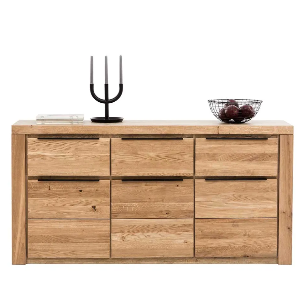 Modernes Sideboard in Eiche teilmassiv - Nelenia