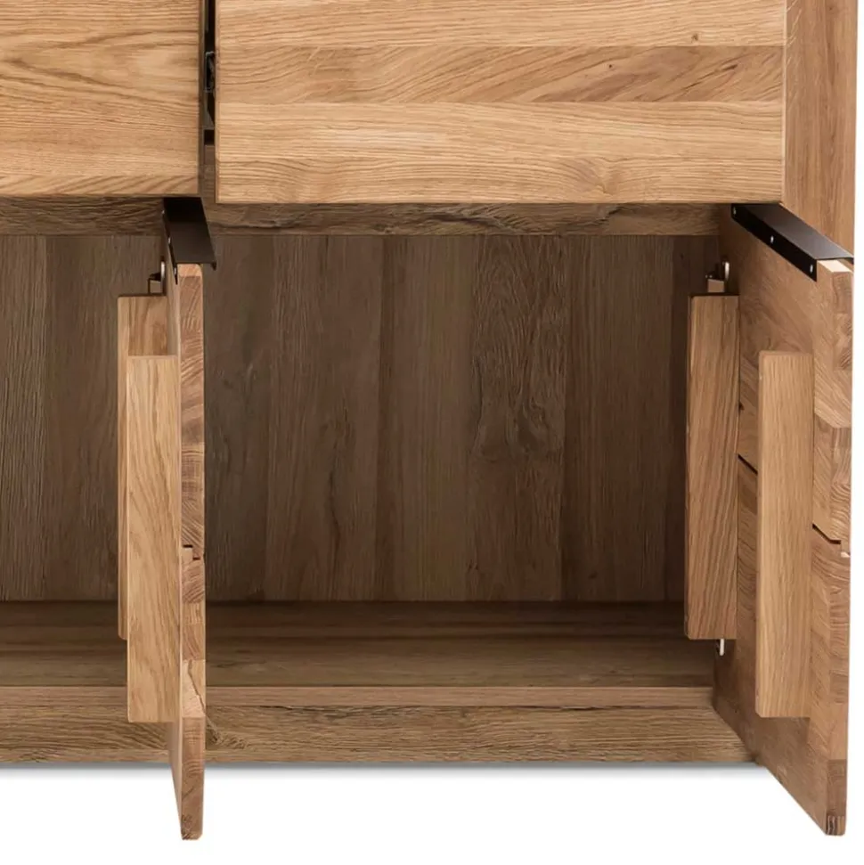 Modernes Sideboard in Eiche teilmassiv - Nelenia