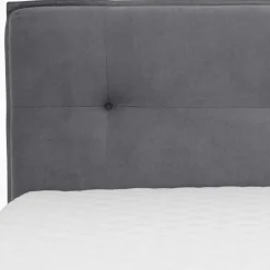 Modernes Stauraum-Boxspringbett in Anthrazit - Zavagossa