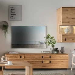 Modernes TV Board aus Eiche & Wildeiche - Xeddos