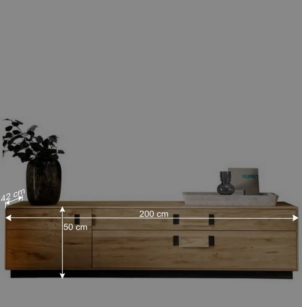 Modernes TV Board aus Eiche & Wildeiche - Xeddos