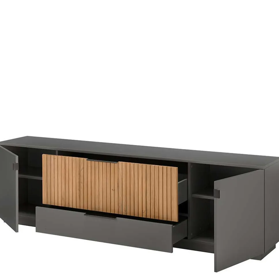Modernes TV Board mit zwei Schubladen & Türen - Cruzca