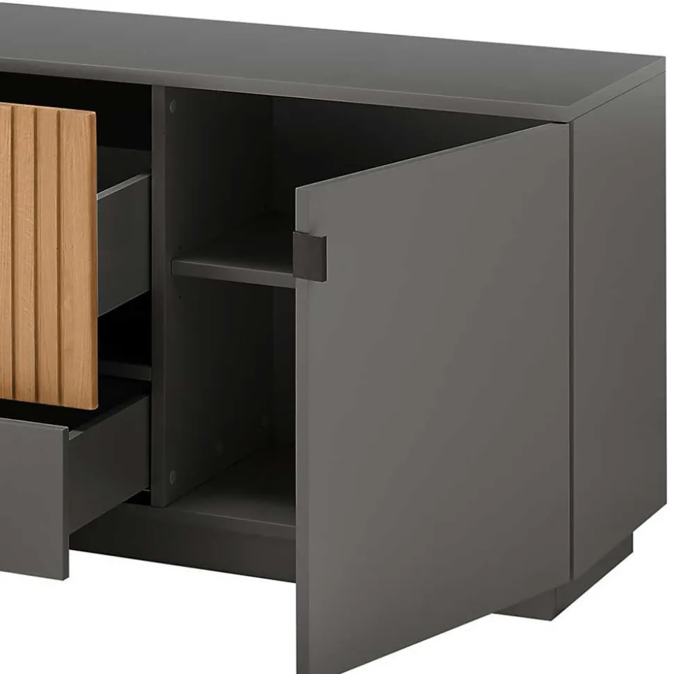 Modernes TV Board mit zwei Schubladen & Türen - Cruzca