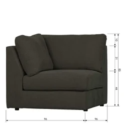 Modul Sofa in Anthrazit - individuell anpassbar - Jilatov