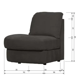 Modul Sofa in Anthrazit - individuell anpassbar - Jilatov