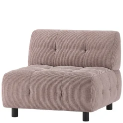 Modulares Sofa - Element in Mauve Cord - Samorah