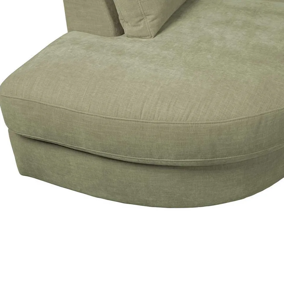 Modulcouch 2 Elemente Set in Graugrün - Perconia