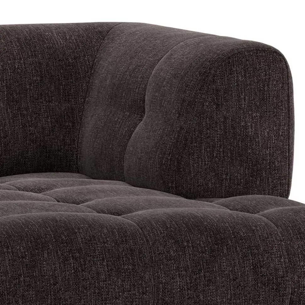Modulcouch Eckelement in Graubraun meliert - Sundini