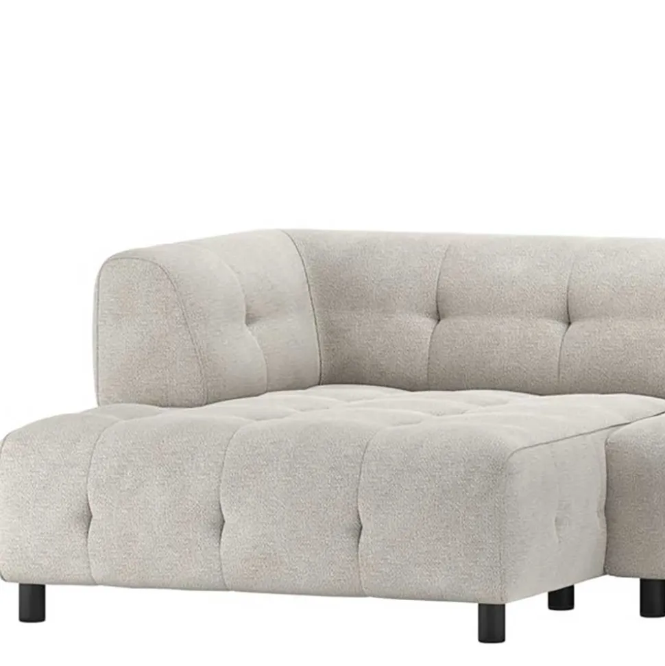 Modulcouch Elemente in Hellgrau - Osika (dreiteilig)