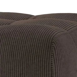 Modulcouch Polsterhocker in Graubraun Cord - Vita