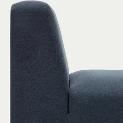 Modulsofa Chaiselongue in Dunkelblau Stoff - Fouzi