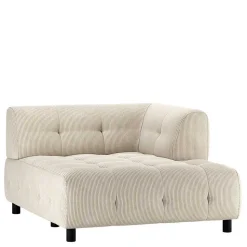 Modulsofa Ecke aus Cord Beige - Gabor
