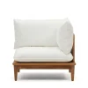 Modulsofa Eckelement aus Teak Massivholz - Palm