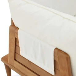 Modulsofa Eckelement aus Teak Massivholz - Palm