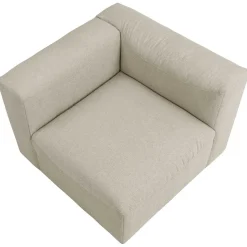 Modulsofa Eckelement in Cremeweiß - Tembreno