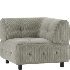 Modulsofa Eckelement in Graugrün Cord - Andina