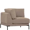 Modulsofa Eckelement in Schlammfarben - Alamo