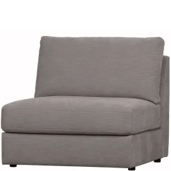 Modulsofa Einsitzer in Grau Stoff - Gregg