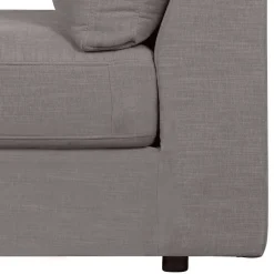 Modulsofa Einsitzer in Grau Stoff - Gregg
