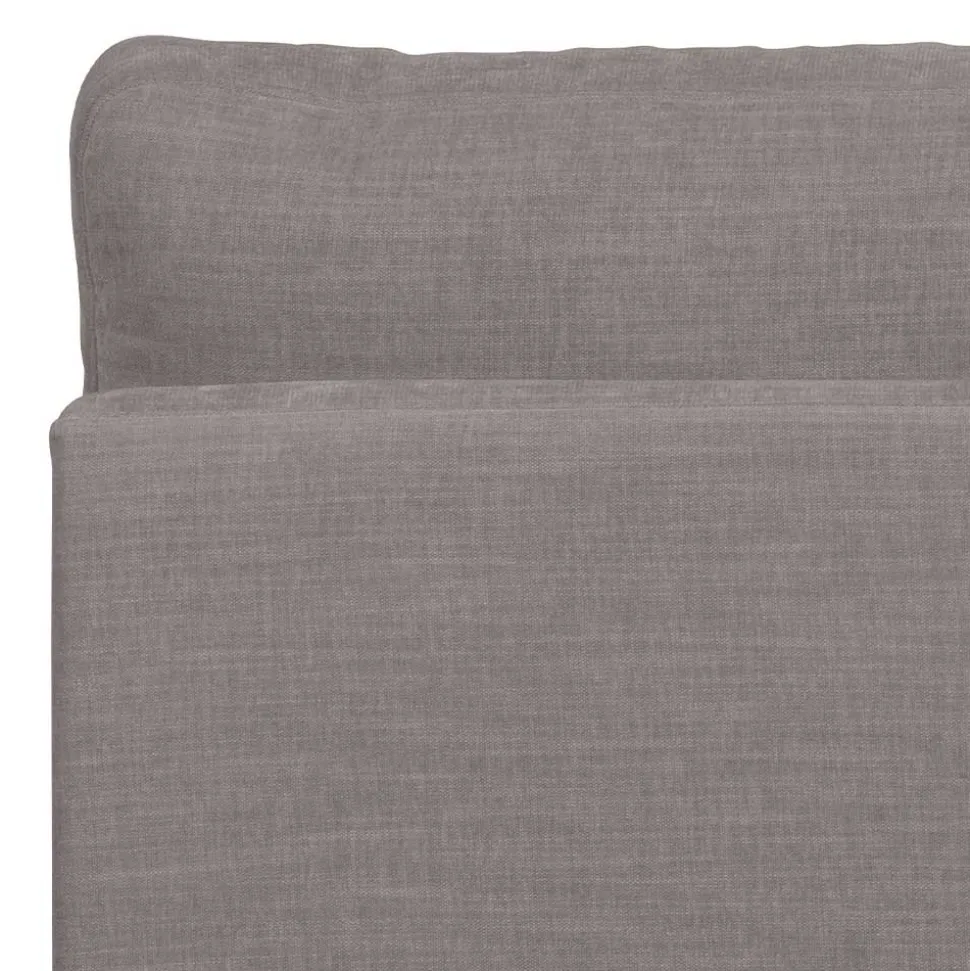 Modulsofa Einsitzer in Grau Stoff - Gregg