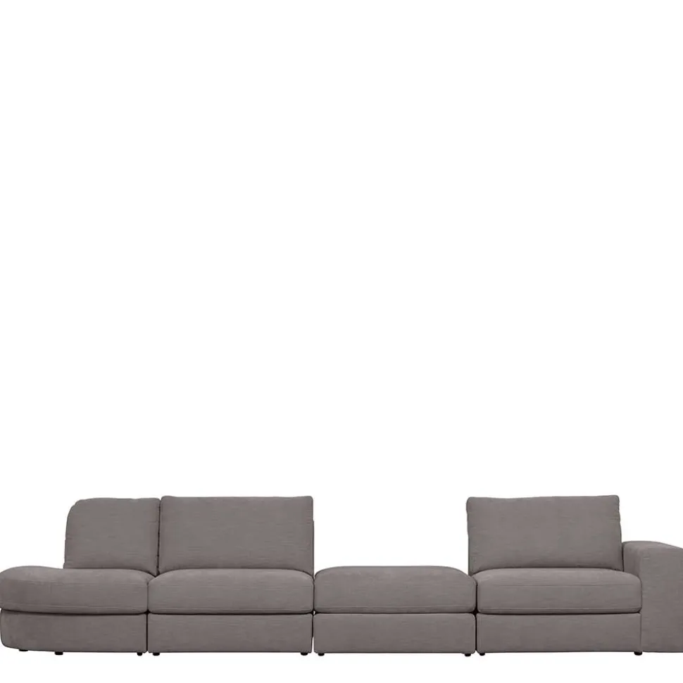 Modulsofa Einsitzer in Grau Stoff - Gregg
